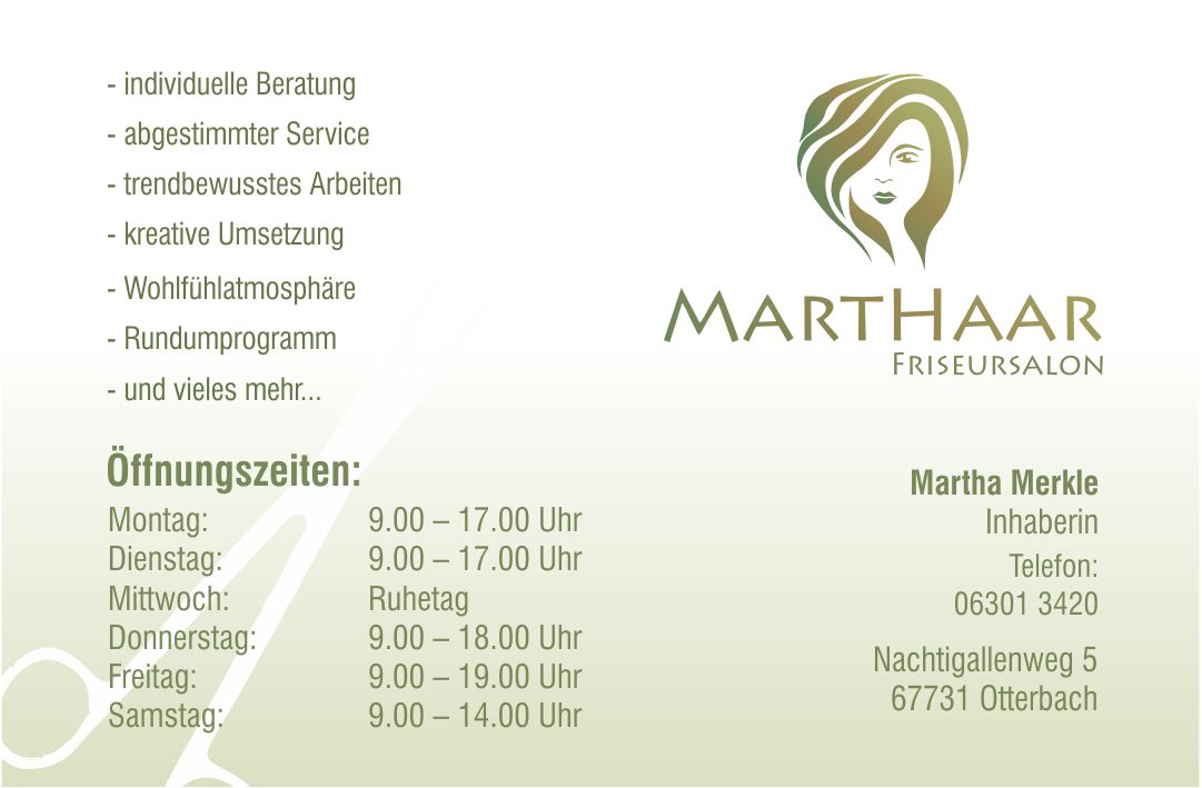 Mart-Haar | Ihr Friseur in Otterbach